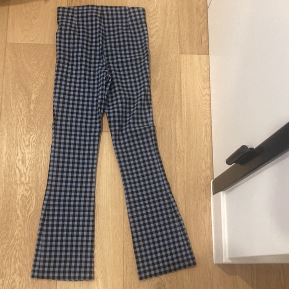 Zara Gingham Mini Flare Pants XS - Picture 5 of 5